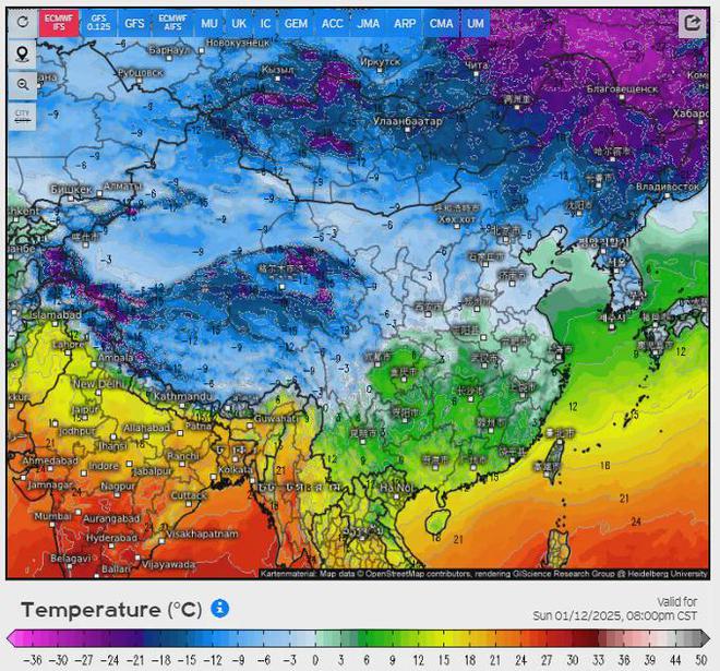 0度！下一波大范围降温准备：雨雪将再起人生就是博-尊龙凯时三九暖如春升幅超1(图3)